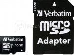 Verbatim microSDHC 16GB Class 10 incl Adapter