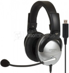 Koss Gaming headphones SB45 USB Headband/On-Ear, USB, Microphone, Silver/Black, Noice canceling,