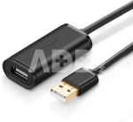 Kabel przedłużający USB 2.0 UGREEN US121, aktywny, 20m (czarny)