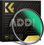K&F Concept K&F 62mm UV Filter 0.1% Ultra-low Reflection (titanium coating ) with 28 Multi-Layer Coatings Nano-X Series