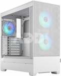 Fractal Design Pop Air RGB White TG Clear Tint, ATX, mATX, Mini ITX, Power supply included No