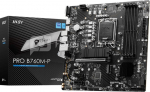 MSI PRO B760M-P Processor family Intel, Processor socket LGA1700, DDR5 DIMM, Memory slots 4, Supported hard disk drive interfaces  SATA, M.2, Number of SATA connectors 4, Chipset Intel B760, mATX