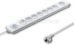 Qoltec Surge protector 8 sockets, 1.5m