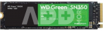 SSD|WESTERN DIGITAL|Green SN350|500GB|M.2|PCIe Gen3|NVMe|TLC|Write speed 1500 MBytes/sec|Read speed 2400 MBytes/sec|2.38mm|TBW 60 TB|MTBF 1000000 hours|WDS500G2G0C