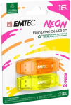 USB2.0 C410 16GB Neon 2 pcs