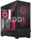 Fractal Design Pop Air RGB Magenta Core TG Clear Tint, ATX, mATX, Mini ITX, Power supply included No