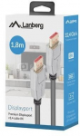 Lanberg Kabel DisplayPort M/M 0.5 20 PIN V1.4 1.8M 8K black