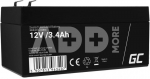Green Cell Battery AGM VRLA 12V 3.4Ah