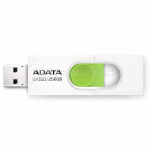 ADATA AUV320 256GB USB Flash Drive, White/Green ADATA