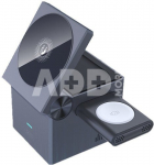 XO wireless charging station 3in1 CX027 QI2 15W, black