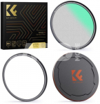 K&F Concept K&F 62MM, NANO-X-1/8 Black Mist Magnetic filter,HD, Waterproof, Anti Scratch, Green Coated,with magn