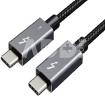 Cable Thunderbolt 3, Type C - Type C, 40Gbps, 100W, 20V/ 5A, 4K/ 60HZ, 1m