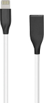 Silikoninis kabelis USB-Lightning (White, 2m)