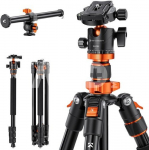 K&F Concept K&F 2m Overhead DSLR Tripod Compact Portable Vlog Tripod Monopod K234A7+BH-28L +Extension Arm