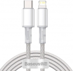 Baseus High Density Braided USB-C to iP PD Lightning 2m white