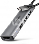 AXAGON HMC-H3A USB hub 4in1 5Gbps HDMI 3xUSB-A USB-
