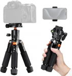 K&F Concept S225A0+BH-25L 55cm Folding Aluminum Alloy Tabletop Mini Tripod