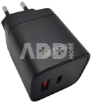 Kroviklis EXTRA DIGITAL GaN USB Type-C, USB Type-A: 45W, PPS