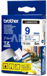 Brother TZ-223 9mm Blue on White P-Touch Label