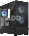 Fractal Design op Air RGB Black TG Clear Tint, ATX, mATX, Mini ITX, Power supply included No