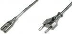 DIGITUS Power Cord, Euro - C7 M/F, 1.8m, H03VVH2-F 0.75qmm, black Digitus