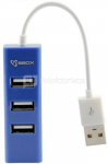 Sbox USB 4 Ports USB HUB H-204 blueberry blue