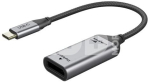 Adapteris USB-C (M) - DisplayPort (F), 4K/60Hz, su paauksuotomis jungtimis