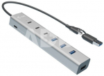 i-tec i-tec USB-C/USB-A Charg ing Metal HUB 7 ports