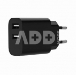 CHARGER USB UNIVERSAL BLACK/2P TA-UC-2A12-01-BK GEMBIRD