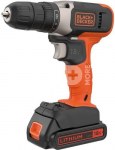 BLACK & DECKER | Cordless Drill Driver | BCD001C1-QW | 18 V | 1.5 Ah | Lithium