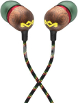 Marley Wired Earbuds | Smile Jamaica | Built-in microphone | USB Type-C | Rasta