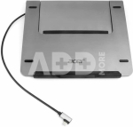 Stand with HUB 5 in1 Type C - HDMI, USB Type C,3 x USB A Silver