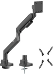 Tvirtas 24"-57" monitoriaus spyruoklinis laikiklis Black