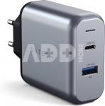 Satechi 30W Dual Port Wall Charger space gray