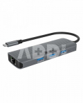 IcyBox ICY BOX IB-DK4034a-CPD 6in1, HDMI,USB,PD,LAN