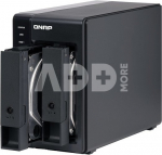 QNAP 2 Bay USB Type-C Direct Attached Storage with Hardware RAID | TR-002 | Micro | 6 GB | Black