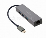 I/O ADAPTER USB-C TO LAN RJ45/USB HUB A-CMU3-LAN-01 GEMBIRD