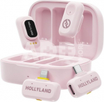Hollyland LARK A1 Combo Cloud Pink, with USB-C+ Lightning