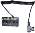 Caruba Dummy Battery Sony NP F D Tap Male 1 Meter Coiled