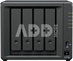 Synology NAS | DS925+ | AMD Ryzen | V1500B | Processor frequency 2.2 GHz | 4 GB | DDR4 ECC SODIMM | Black