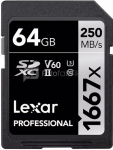 LEXAR PROFESSIONAL SDHC / SDXC 1667X UHS-II 64GB