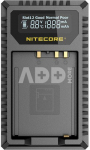 Nitecore FX1 Compacte Dubbel Lader voor Fujifilm NP FW126 (S) + USB