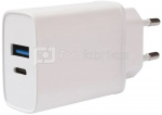 Vivanco charger USB-A/USB-C PD3 20W, white (62401)