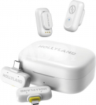 Hollyland LARK A1 Combo Ivory White, with USB-C RX + Lightning RX + Charging Case