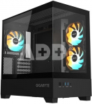 Case|GIGABYTE|C201 PANORAMIC|MidiTower|Case product features Rackmountable/Removeable HDD basket/Transparent panel|Not included|MicroATX|MiniITX|Colour Black|GB-C201P