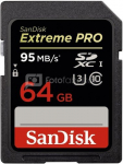 Sandisk Extreme Pro SDXC UHS-I 64GB 95MB/s