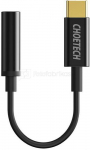 Adapter Choetech AUX003 USB-C to 3.5mm Audio Jack Adapter (black)