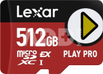 Lexar microSDXC Express PLAY Pro Express 7.1, R900/W600 C10 U3 UHS-I (V30) 512GB