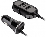 Tracer Car charger 12-24V Multicharge 3xUSB 7,2A + PD 18W