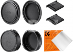 K&F Concept K&F Canon FD Mount Body Cap*2 + Lens Rear Cap*2 + Hot Shoe Cap*2 + Cleaning Cloth*1